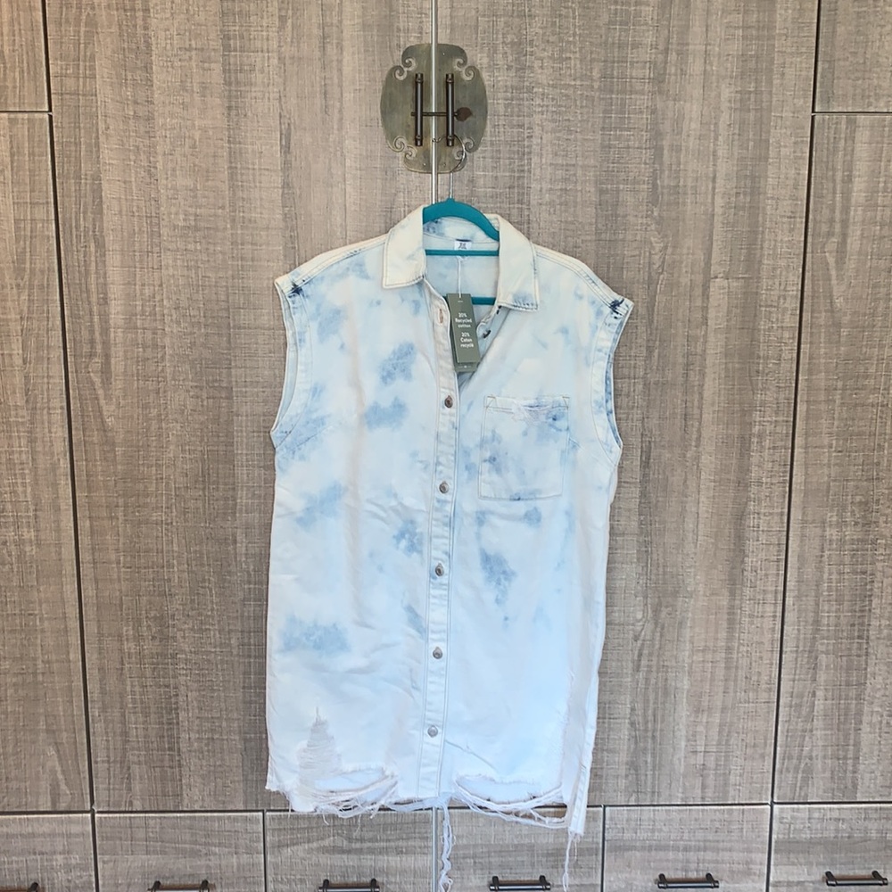 H&M Oversized Denim Shirt Dress